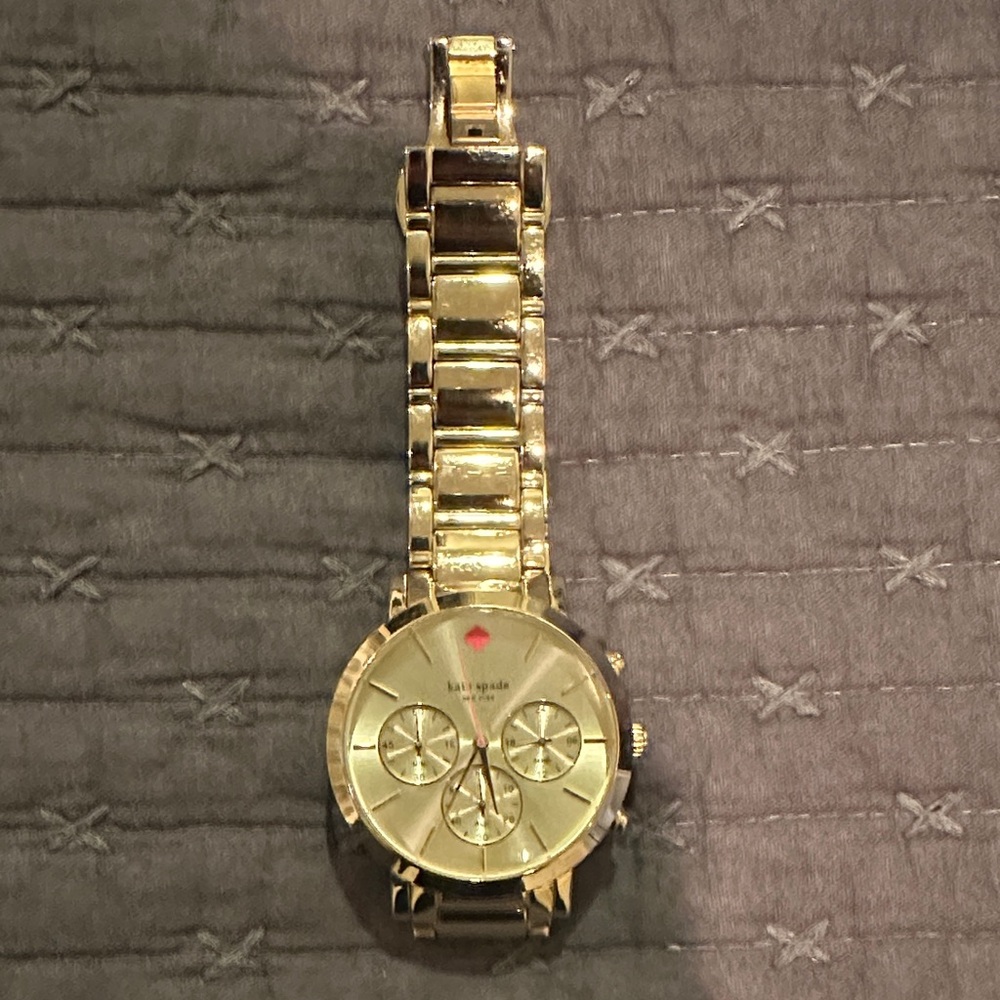 Kate Spade Gold Chronograph Watch